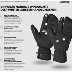 GripGrab Nordic 2 Winddichte Deep Winter Lobster Handschuhe - Schwarz 29 GripGrab Nordic 2 Winddichte Deep Winter Lobster Handschuhe - Schwarz -Gripgrab gripgrab nordic 2 windproof deep winter lobster gloves black 2 1275249