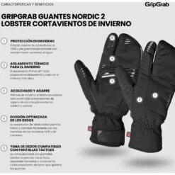 GripGrab Nordic 2 Winddichte Deep Winter Lobster Handschuhe - Schwarz 32 GripGrab Nordic 2 Winddichte Deep Winter Lobster Handschuhe - Schwarz -Gripgrab gripgrab nordic 2 windproof deep winter lobster gloves black 20 1275253