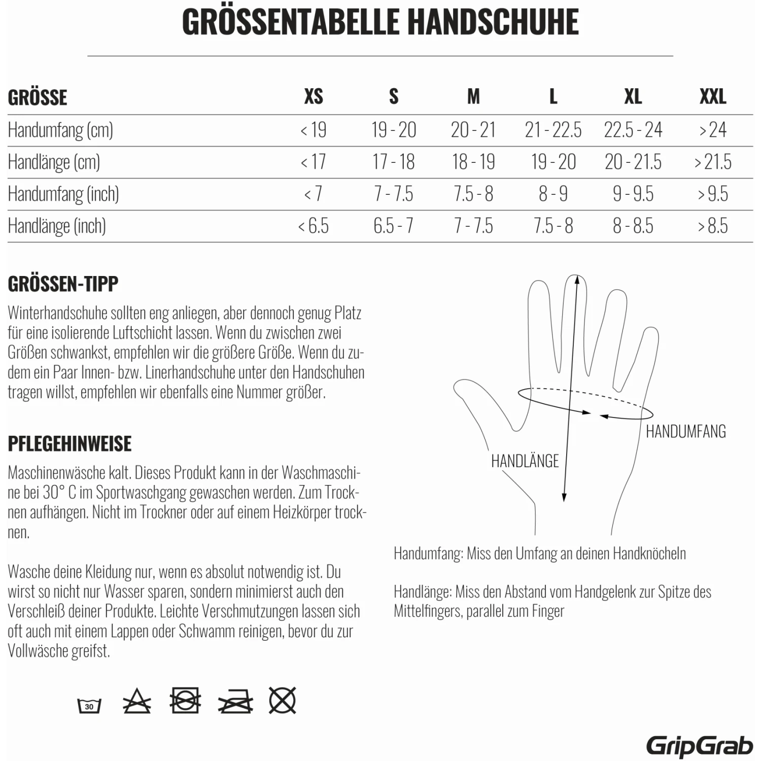 GripGrab Ride Hi-Vis Winddichter Winter Handschuhe - Yellow Hi-Vis 19 GripGrab Ride Hi-Vis Winddichter Winter Handschuhe - Yellow Hi-Vis – Bild 17