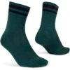 GripGrab Original Gestreifte Crew Socken - Green
