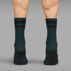 GripGrab Original Gestreifte Crew Socken - Green -Gripgrab gripgrab original stripes crew socks green 8 1094441