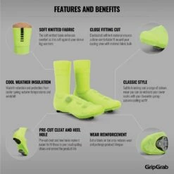 GripGrab Primavera Übergangs Überschuhe - Yellow Hi-Vis -Gripgrab gripgrab primavera midseason cover socks yellow hi vis 6 1200155