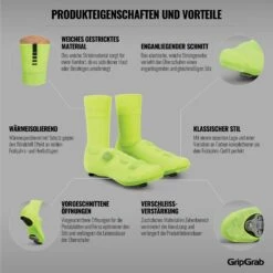 GripGrab Primavera Übergangs Überschuhe - Yellow Hi-Vis -Gripgrab gripgrab primavera midseason cover socks yellow hi vis 7 1200156