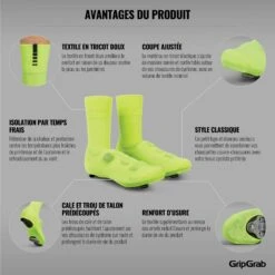 GripGrab Primavera Übergangs Überschuhe - Yellow Hi-Vis -Gripgrab gripgrab primavera midseason cover socks yellow hi vis 9 1200158