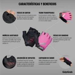 GripGrab ProGel Hi-Vis Gepolsterter Kurzfinger Handschuhe - Pink Hi-Vis -Gripgrab gripgrab progel hi vis padded short finger gloves pink hi vis 11 1200389