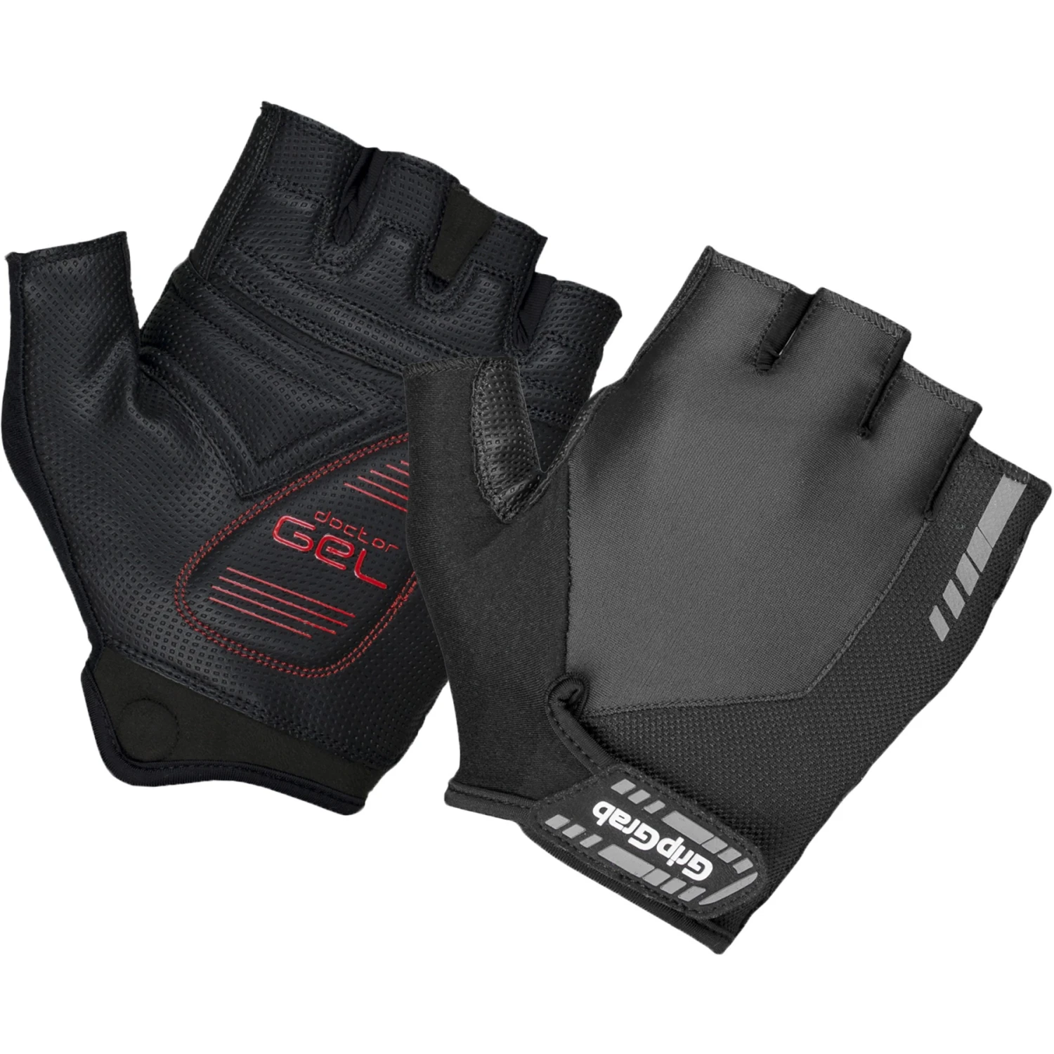 GripGrab ProGel Gepolsterter Kurzfinger Handschuhe - Black 3 GripGrab ProGel Gepolsterter Kurzfinger Handschuhe - Black