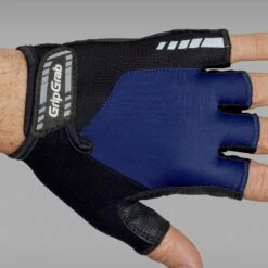 GripGrab ProGel Gepolsterter Kurzfinger Handschuhe - Navy Blue -Gripgrab gripgrab progel padded short finger gloves navy blue 11 1200267