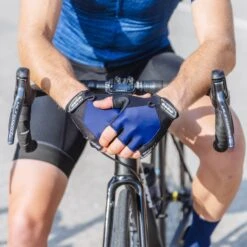 GripGrab ProGel Gepolsterter Kurzfinger Handschuhe - Navy Blue -Gripgrab gripgrab progel padded short finger gloves navy blue 13 1200268