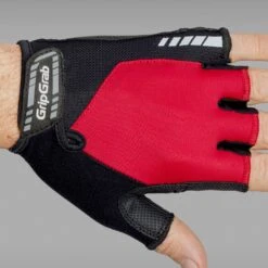GripGrab ProGel Gepolsterter Kurzfinger Handschuhe - Red -Gripgrab gripgrab progel padded short finger gloves red 12 1200277