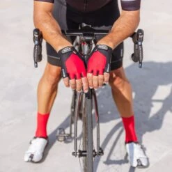 GripGrab ProGel Gepolsterter Kurzfinger Handschuhe - Red -Gripgrab gripgrab progel padded short finger gloves red 13 1200285