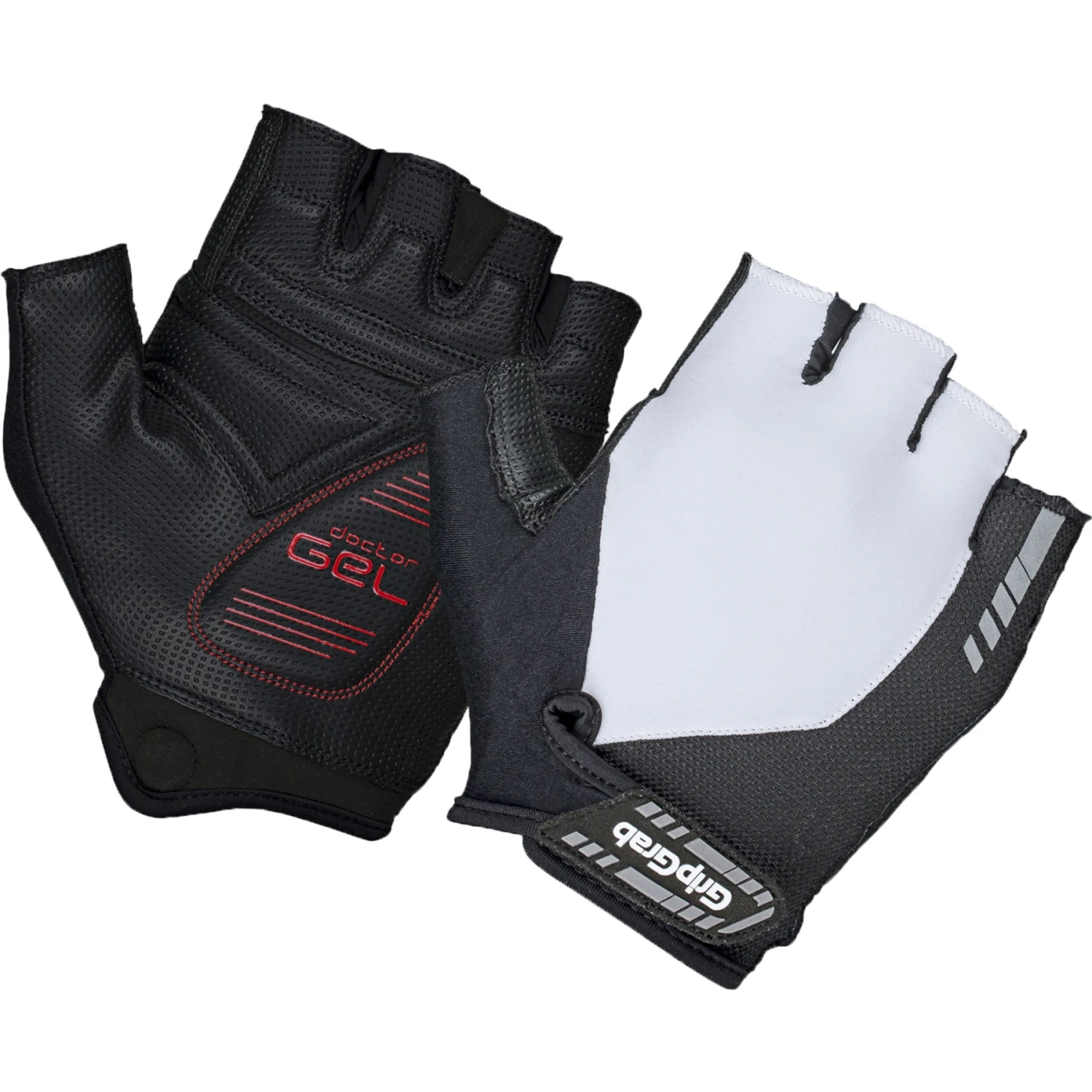 GripGrab ProGel Gepolsterter Kurzfinger Handschuhe - White 3 GripGrab ProGel Gepolsterter Kurzfinger Handschuhe - White