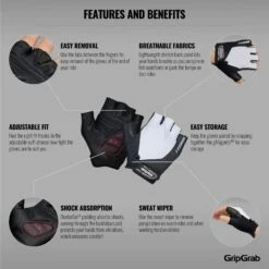 GripGrab ProGel Gepolsterter Kurzfinger Handschuhe - White 26 GripGrab ProGel Gepolsterter Kurzfinger Handschuhe - White -Gripgrab gripgrab progel padded short finger gloves white 3 1200247