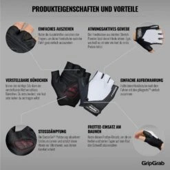 GripGrab ProGel Gepolsterter Kurzfinger Handschuhe - White 27 GripGrab ProGel Gepolsterter Kurzfinger Handschuhe - White -Gripgrab gripgrab progel padded short finger gloves white 4 1200248