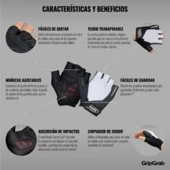 GripGrab ProGel Gepolsterter Kurzfinger Handschuhe - White 28 GripGrab ProGel Gepolsterter Kurzfinger Handschuhe - White -Gripgrab gripgrab progel padded short finger gloves white 5 1200249