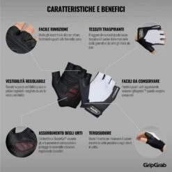 GripGrab ProGel Gepolsterter Kurzfinger Handschuhe - White 30 GripGrab ProGel Gepolsterter Kurzfinger Handschuhe - White -Gripgrab gripgrab progel padded short finger gloves white 7 1200251