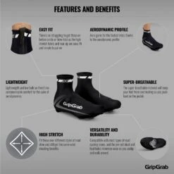 GripGrab RaceAero Leichter Lycra Überschuhe - Black 25 GripGrab RaceAero Leichter Lycra Überschuhe - Black -Gripgrab gripgrab raceaero lightweight lycra shoe covers black 14 1200626