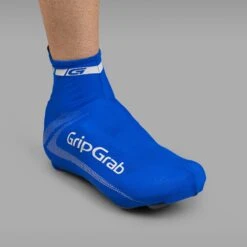 GripGrab RaceAero Leichter Lycra Überschuhe - Blue -Gripgrab gripgrab raceaero lightweight lycra shoe covers blue 1 1200712