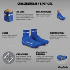 GripGrab RaceAero Leichter Lycra Überschuhe - Blue -Gripgrab gripgrab raceaero lightweight lycra shoe covers blue 14 1200716
