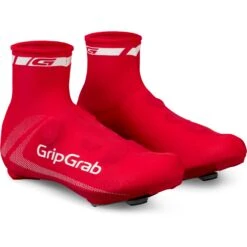 GripGrab RaceAero Leichter Lycra Überschuhe - Red