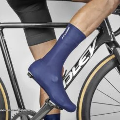 GripGrab RaceAero TT Raceday Lycra Überschuh 2 - Navy Blue -Gripgrab gripgrab raceaero tt raceday lycra shoe cover 2 navy blue 5 916016