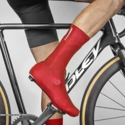 GripGrab RaceAero TT Raceday Lycra Überschuh 2 - Red -Gripgrab gripgrab raceaero tt raceday lycra shoe cover 2 red 5 916009