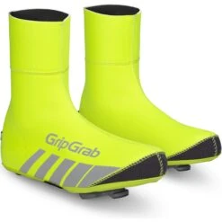 GripGrab RaceThermo Hi-Vis Wasserdichter Winter Überschuh - Yellow Hi-Vis