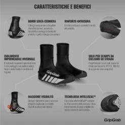 GripGrab RaceThermo Wasserdichte Winter Überschuhe - Black -Gripgrab gripgrab racethermo waterproof winter shoe cover black 4 1094088