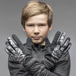 GripGrab Rebel Youngster Winddichter Winter Handschuhe - Black/Grey -Gripgrab gripgrab rebel youngster windproof winter glove black grey 4 1079387