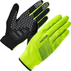 GripGrab Ride Hi-Vis Winddichte Übergangshandschuhe - Yellow Hi-Vis