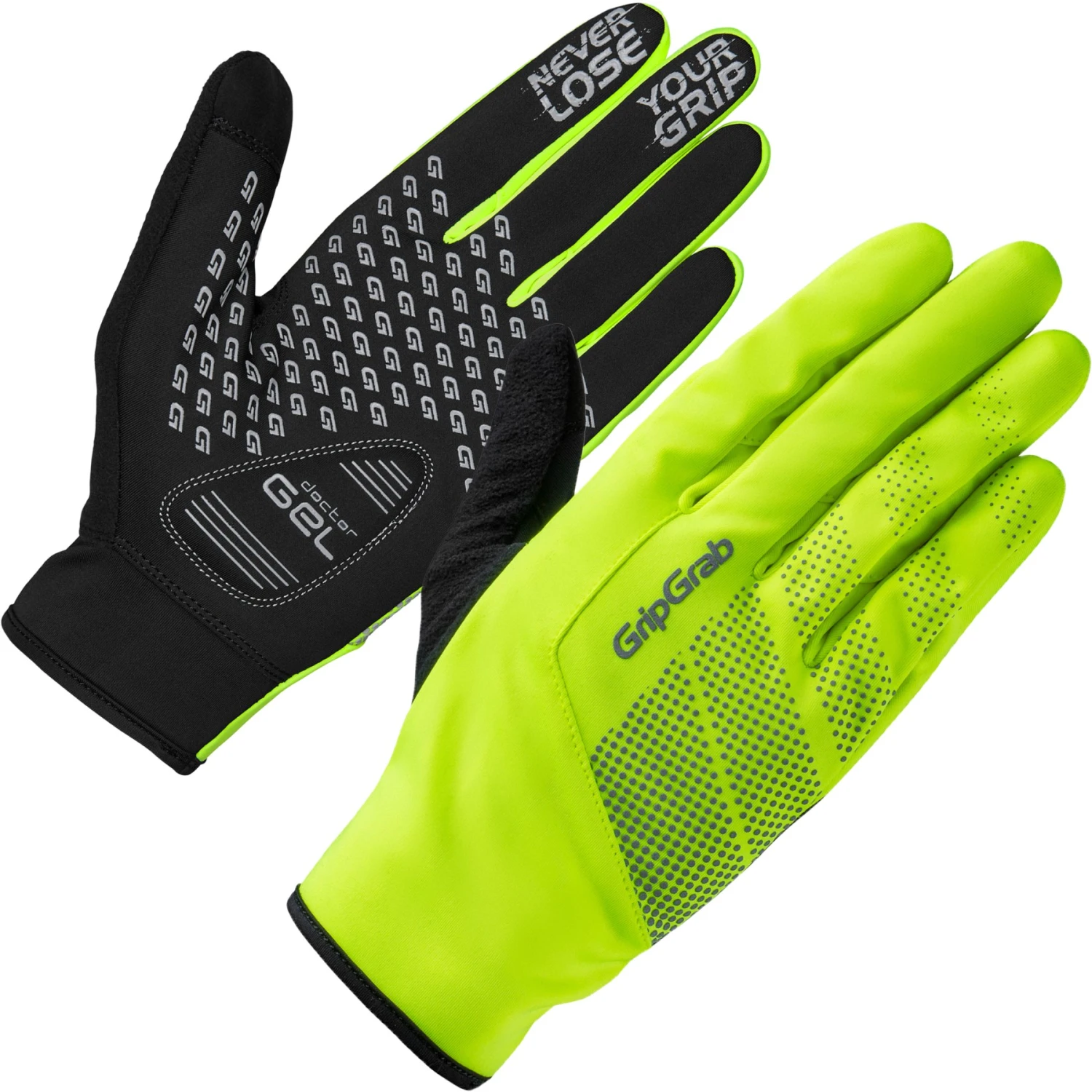GripGrab Ride Hi-Vis Winddichte Übergangshandschuhe - Yellow Hi-Vis 3 GripGrab Ride Hi-Vis Winddichte Übergangshandschuhe - Yellow Hi-Vis
