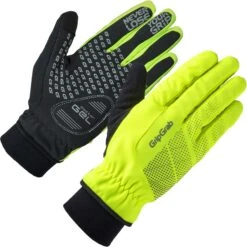 GripGrab Ride Hi-Vis Winddichter Winter Handschuhe - Yellow Hi-Vis