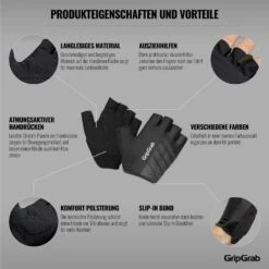 GripGrab Ride Leichte Gepolsterte Kurzfinger Handschuhe - Black 28 GripGrab Ride Leichte Gepolsterte Kurzfinger Handschuhe - Black -Gripgrab gripgrab ride lightweight padded gloves black 3 1200868