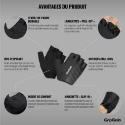 GripGrab Ride Leichte Gepolsterte Kurzfinger Handschuhe - Black 30 GripGrab Ride Leichte Gepolsterte Kurzfinger Handschuhe - Black -Gripgrab gripgrab ride lightweight padded gloves black 5 1200871