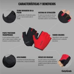 GripGrab Ride Leichte Gepolsterte Kurzfinger Handschuhe - Rot 29 GripGrab Ride Leichte Gepolsterte Kurzfinger Handschuhe - Rot -Gripgrab gripgrab ride lightweight padded gloves red 15 1187114