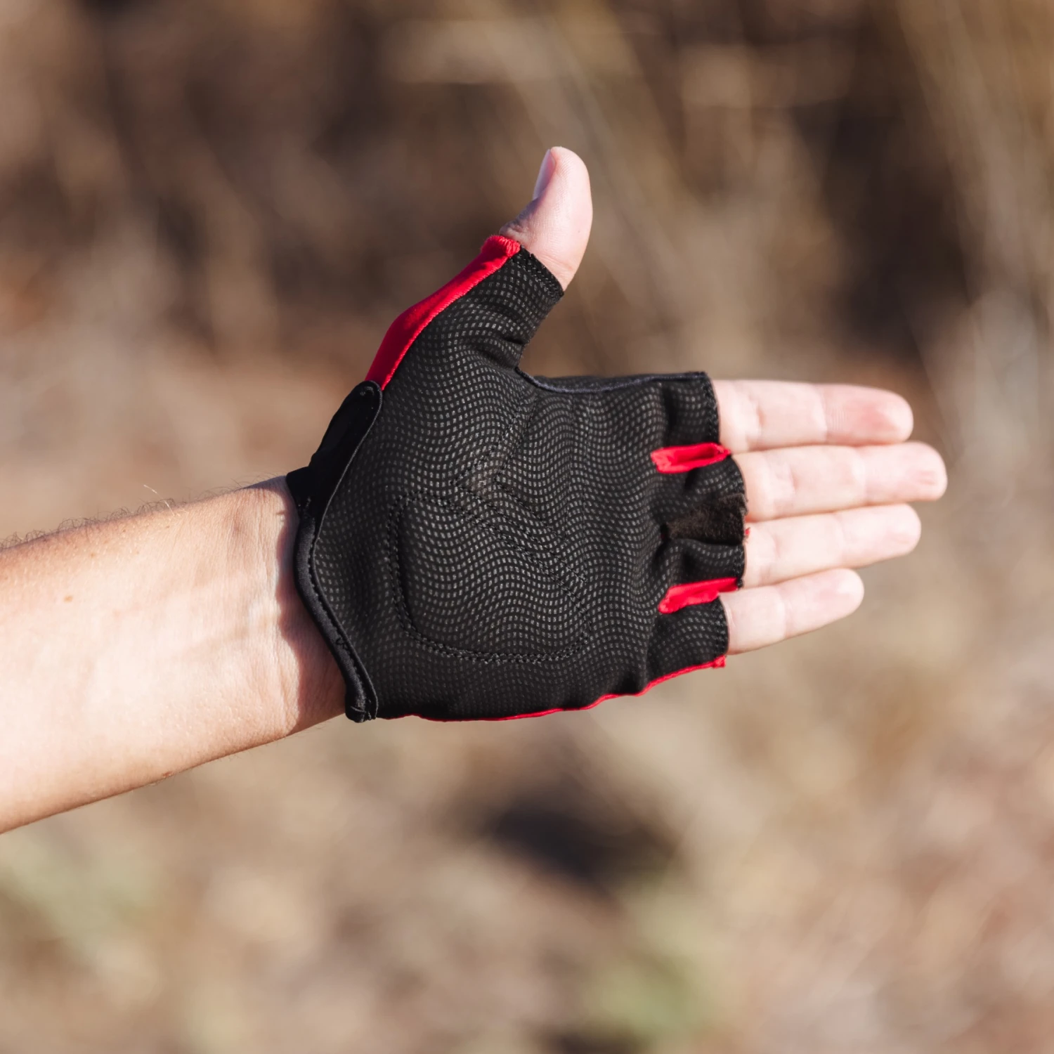 GripGrab Ride Leichte Gepolsterte Kurzfinger Handschuhe - Rot 14 GripGrab Ride Leichte Gepolsterte Kurzfinger Handschuhe - Rot – Bild 12