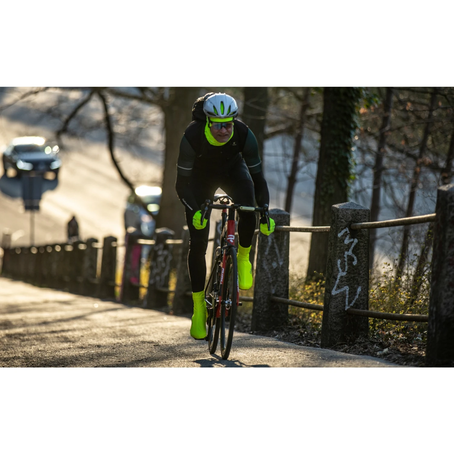 GripGrab Ride Wasserdichter Hi-Vis Überschuh - Yellow Hi-Vis 13 GripGrab Ride Wasserdichter Hi-Vis Überschuh - Yellow Hi-Vis – Bild 11