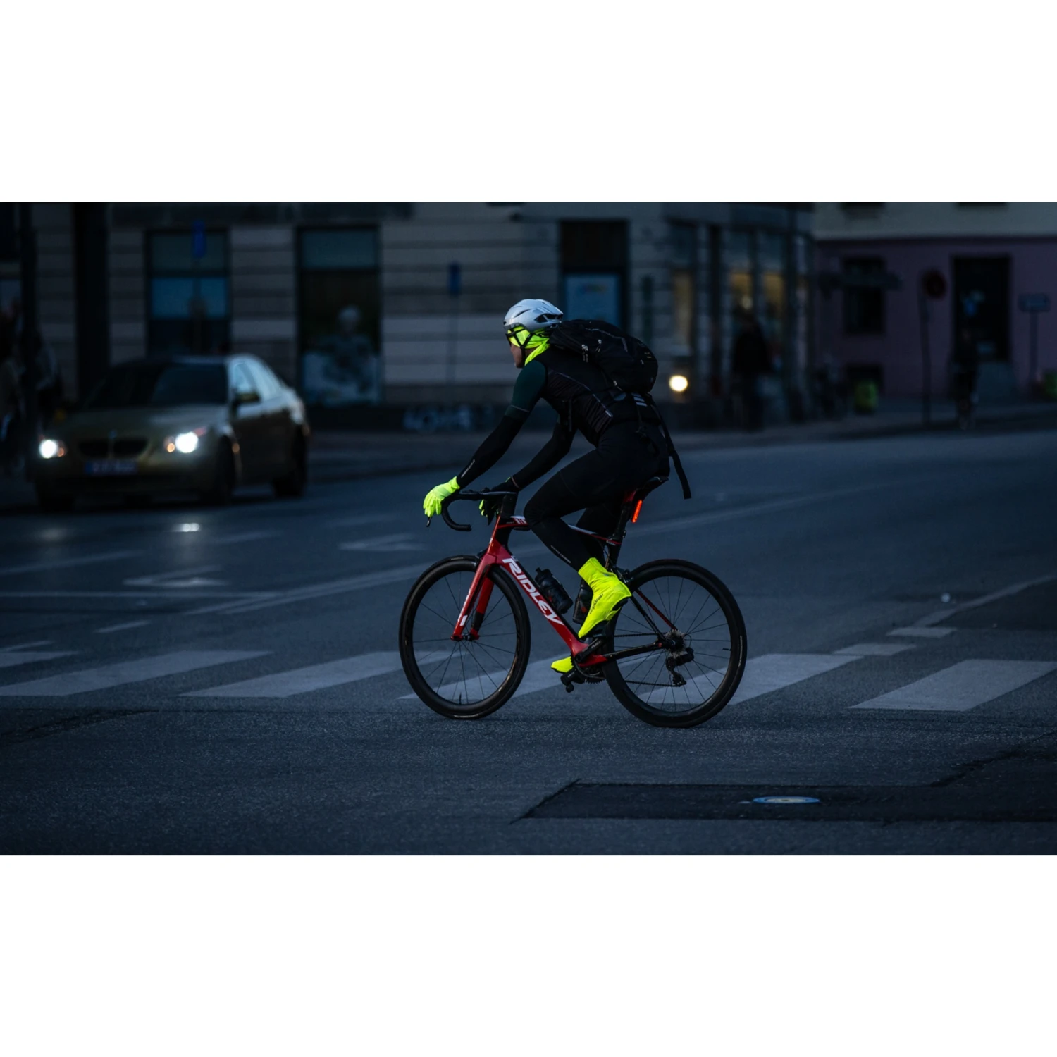 GripGrab Ride Wasserdichter Hi-Vis Überschuh - Yellow Hi-Vis 16 GripGrab Ride Wasserdichter Hi-Vis Überschuh - Yellow Hi-Vis – Bild 14