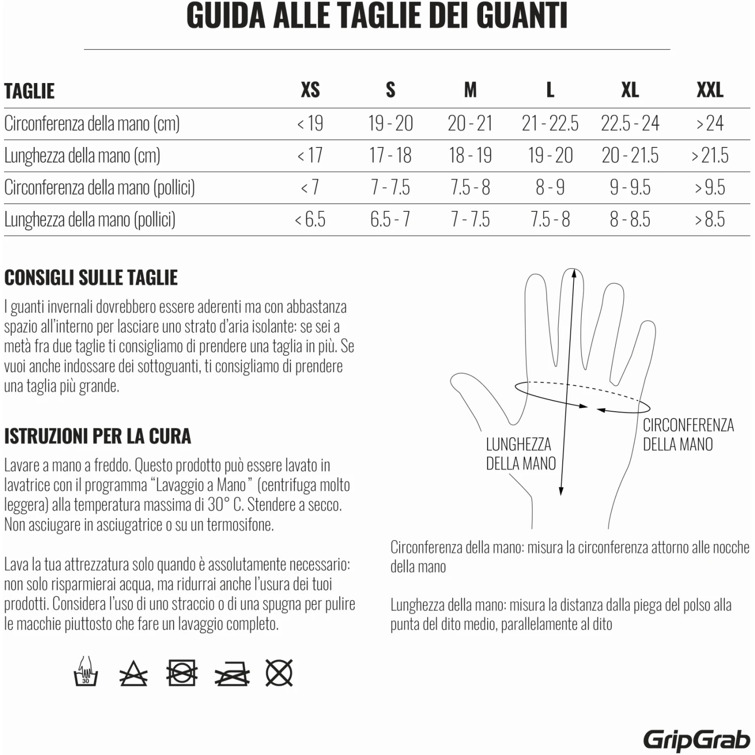 GripGrab Ride Wasserdichter Winter Handschuhe - Black 20 GripGrab Ride Wasserdichter Winter Handschuhe - Black – Bild 18