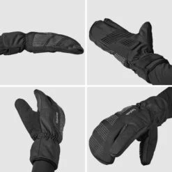GripGrab Ride Winddichte Deep Winter Lobster Handschuhe - Schwarz -Gripgrab gripgrab ride windproof deep winter lobster gloves black 5 1275593