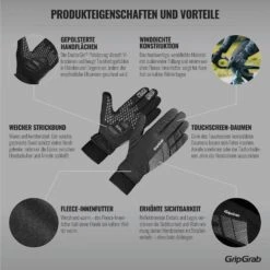 GripGrab Ride Winddichter Winter Handschuhe - Black -Gripgrab gripgrab ride windproof winter glove black 2 1093762