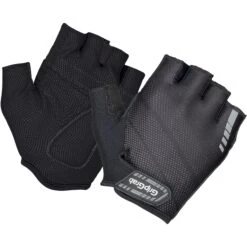 GripGrab Rouleur Gepolsterter Kurzfinger Handschuhe - Black