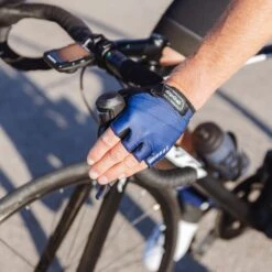 GripGrab Rouleur Gepolsterter Kurzfinger Handschuhe - Navy Blue -Gripgrab gripgrab rouleur padded short finger gloves navy blue 9 1201206