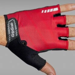 GripGrab Rouleur Gepolsterter Kurzfinger Handschuhe - Red 22 GripGrab Rouleur Gepolsterter Kurzfinger Handschuhe - Red -Gripgrab gripgrab rouleur padded short finger gloves red 12 1201173