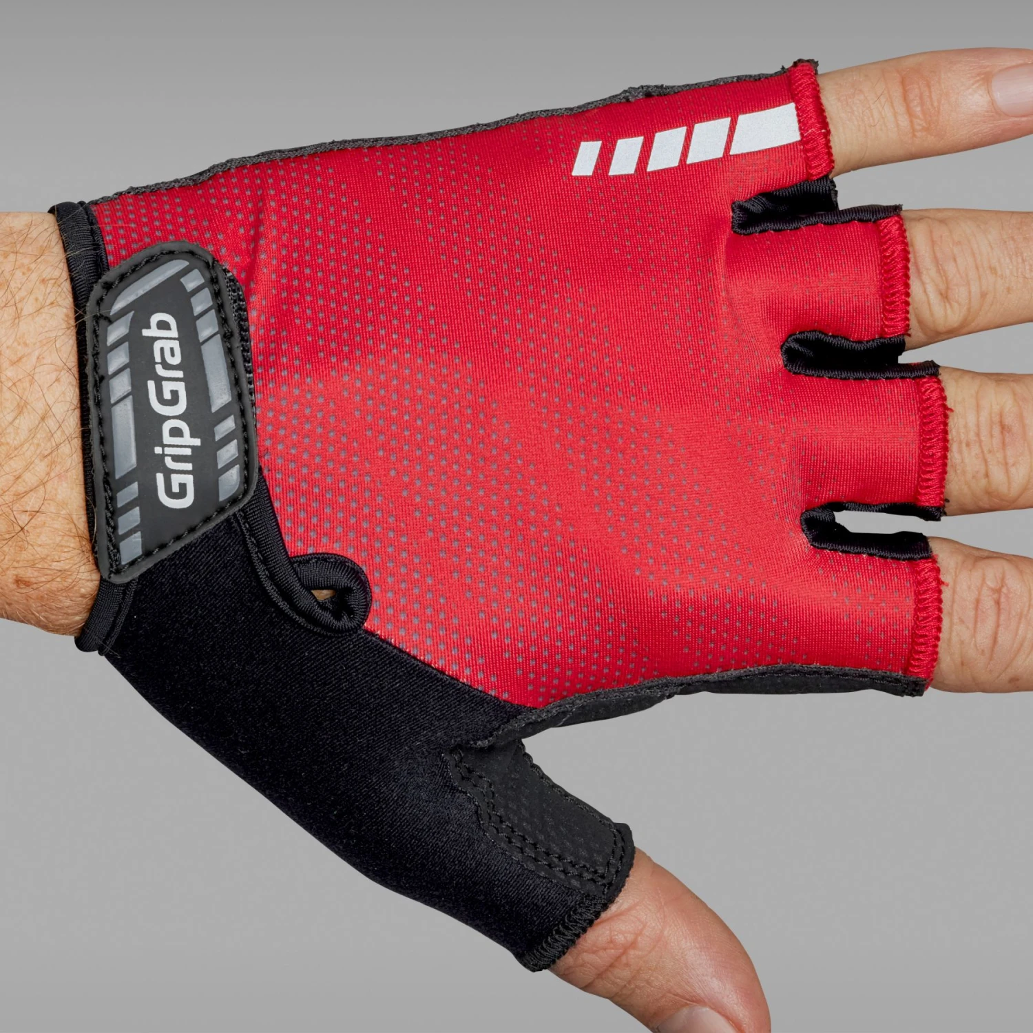 GripGrab Rouleur Gepolsterter Kurzfinger Handschuhe - Red 5 GripGrab Rouleur Gepolsterter Kurzfinger Handschuhe - Red – Bild 3