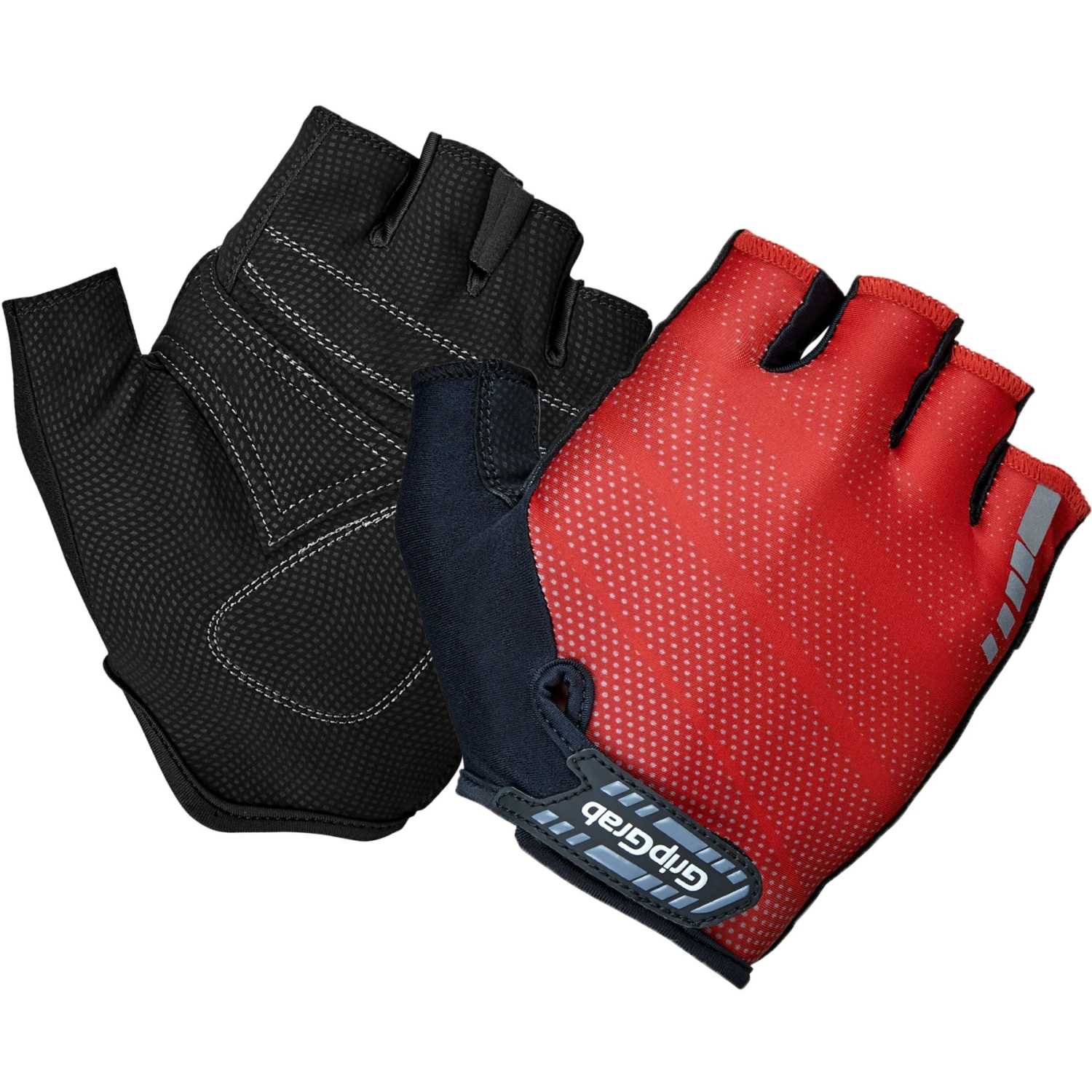 GripGrab Rouleur Gepolsterter Kurzfinger Handschuhe - Red 3 GripGrab Rouleur Gepolsterter Kurzfinger Handschuhe - Red