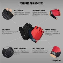 GripGrab Rouleur Gepolsterter Kurzfinger Handschuhe - Red 27 GripGrab Rouleur Gepolsterter Kurzfinger Handschuhe - Red -Gripgrab gripgrab rouleur padded short finger gloves red 3 1201176