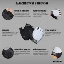 GripGrab Rouleur Gepolsterter Kurzfinger Handschuhe - White -Gripgrab gripgrab rouleur padded short finger gloves white 5 1201162