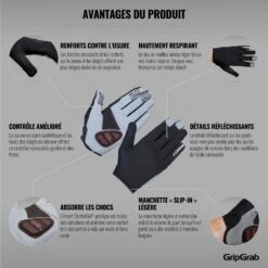 GripGrab Shark Gepolsterter Langfinger Handschuhe - Black -Gripgrab gripgrab shark padded full finger gloves black 6 1201356
