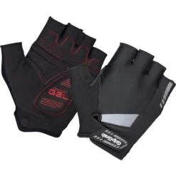 GripGrab SuperGel Gepolsterter Kurzfinger Handschuhe - Black
