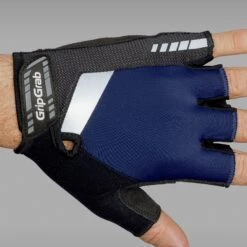 GripGrab SuperGel Gepolsterter Kurzfinger Handschuhe - Navy Blue -Gripgrab gripgrab supergel padded short finger gloves navy blue 7 1201747